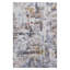 Tapis ivoire / bleu oriental / extérieur en polyester / polypropylène tressé à la machine Oriental-1353387786