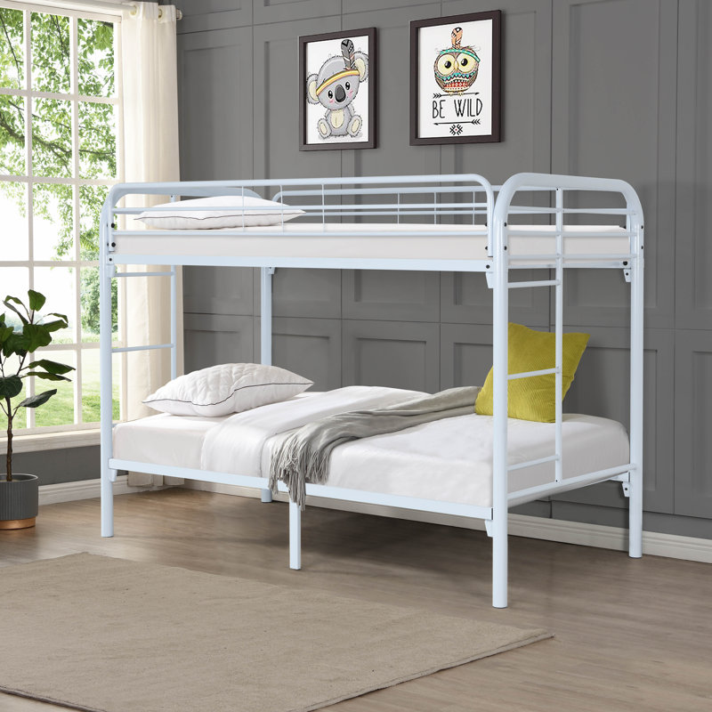 Lit superposé simple standard, Blanc