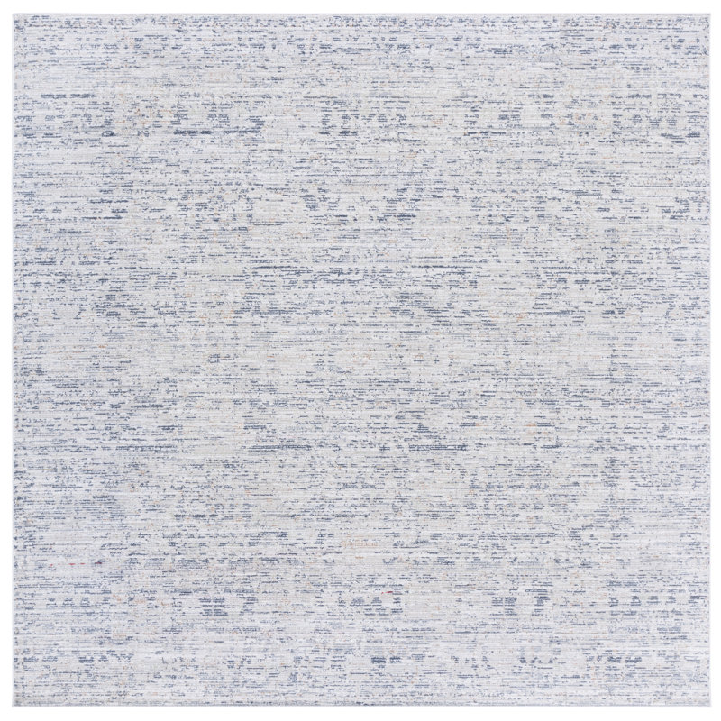 Demitz 100 Performance Abstract Rug, Square 6'7"