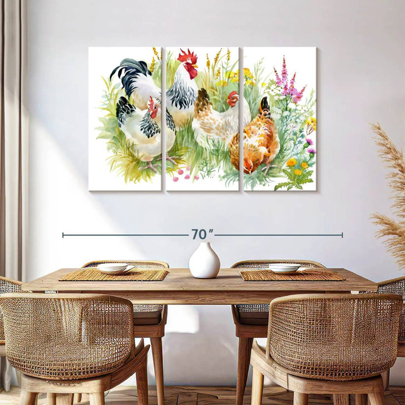 Chicken Posse, 36" H x 57" W