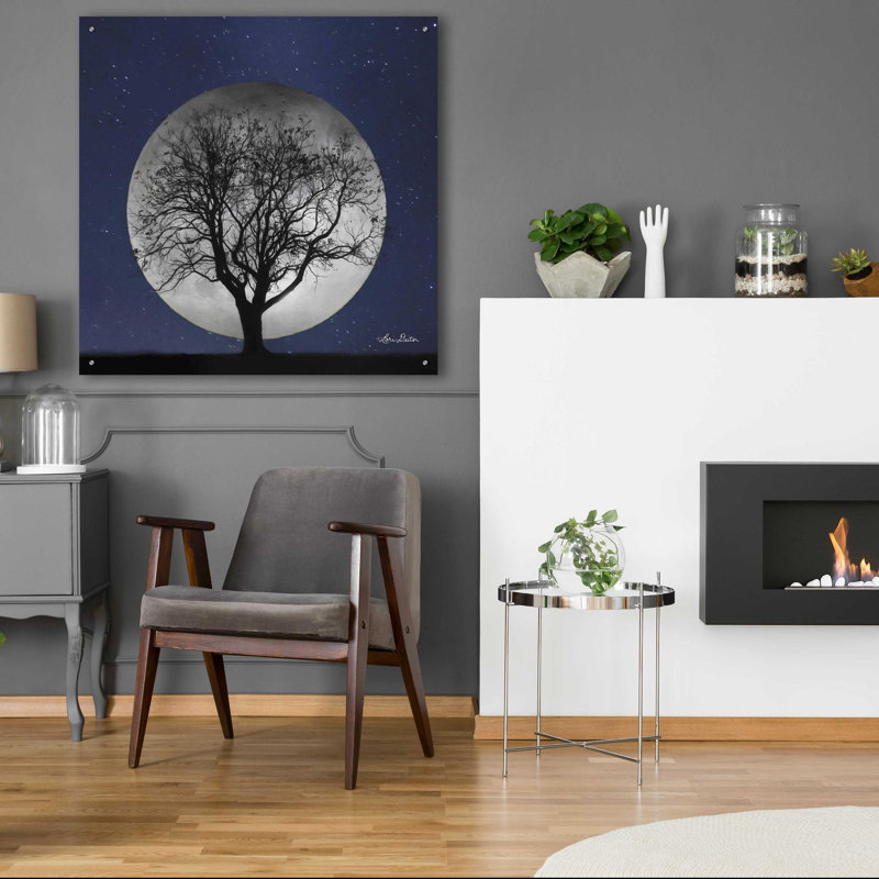 «Full Moon» par Lori Deiter, art mural en verre acrylique, H 36 po x l 36 po x P 0,2 po