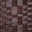 Cloison 3 panneaux Brown Weave - 6 pi de hauteur. Écran d'intimité artistique avec style. Idéal pour les petits espaces et les appartements. Panneaux hauts portatifs pliables, brun. Espaces. Conception. Rangement facile à plier