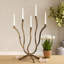 Candle Holder Large Antique Gold