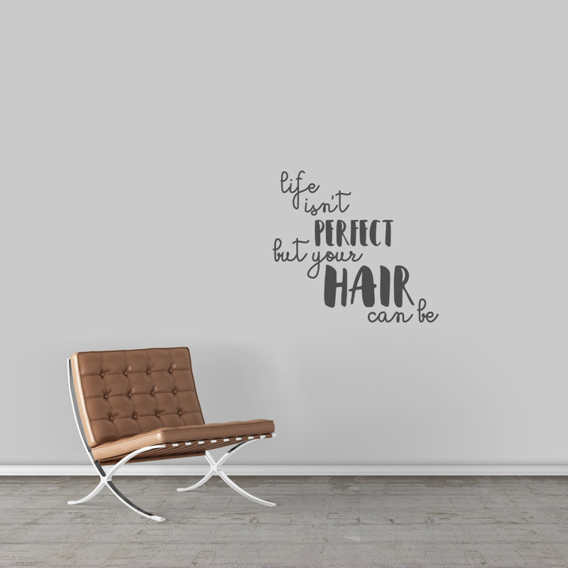 Text & Numbers Wall Decal, Dark Gray