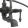 P1014 British Telephone Tub Faucet with Metal Handheld Shower and Lever Handle