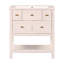 30'' Bathroom Vanity with Resin Sink Combo, Free Standing Single Vanity Set with 5 Drawers-111123988