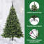 Artificial Christmas Tree with 300 LEDs Green PE and PVC-581627550-581627542