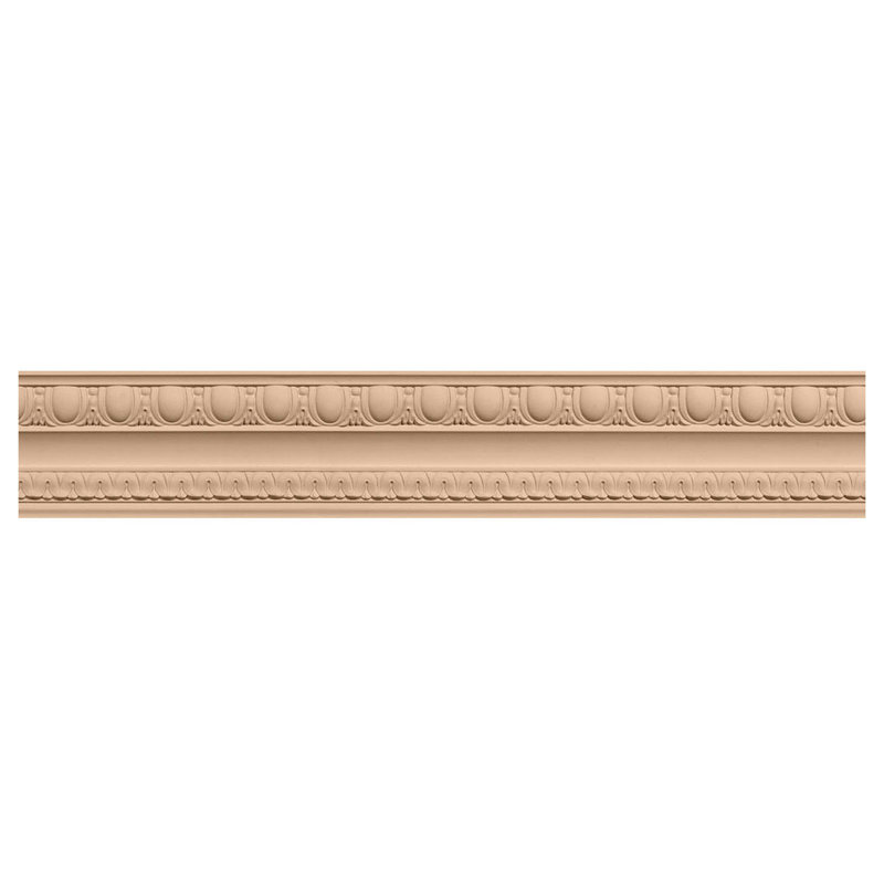Moulure en bois sculpté Bedford, 94,5 po x 4 po x 2,9 po, Aulne