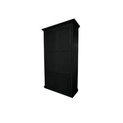 Traditional 72" Kitchen Pantry Cabinet With Arched Doors by Red Barrel Studio