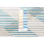 Tapis de couloir gris / bleu en polyester tissé à plat 2 pi 6 po x 8 pi Mazuri-917238815