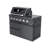 NG - 97-Inch 4-Burner 72000 BTU Deluxe Stainless Steel Gas Outdoor Kitchen Bar Barbecue Island Grill  + Wine Cooler Compact Refrigerator + Rotisserie + Granite Countertops + Storage Cabinets & Drawers-1204425831