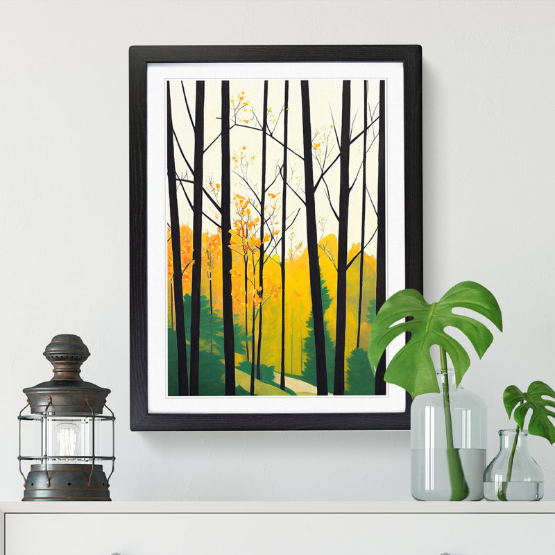 Monnier Summer Forest - Wall Art, 46cm H x 34cm W x 2cm D, Oak