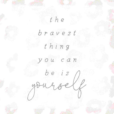 " Be Yourself White "