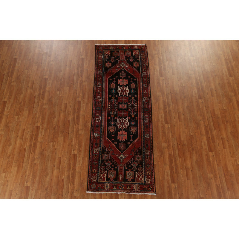 Tribal Geometric  Traditional Runner Rug 4x10