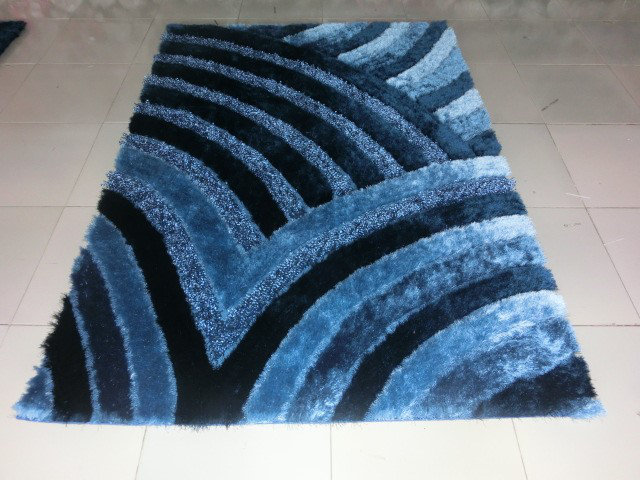 Tapis the wave blue area Shelie, 2 pi x 3 pi