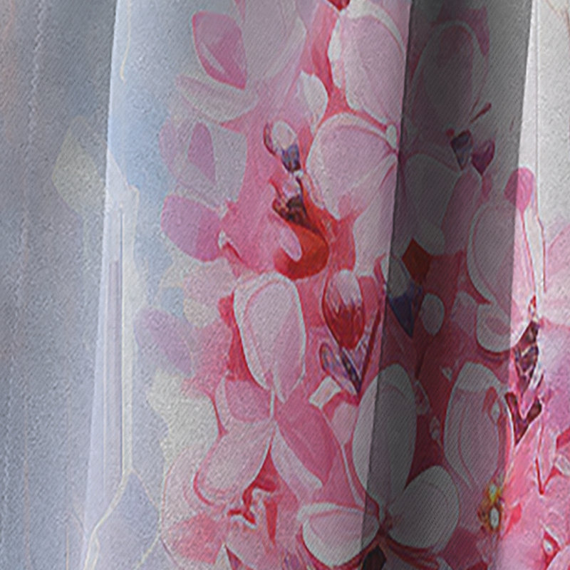 Rideau occultant à motif floral lilas Cowger - 1 panneau Cowger, L 52 po x L 84 po