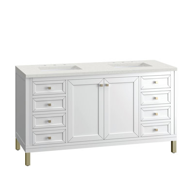 Ensemble de meuble-lavabo double 60 po Chicago