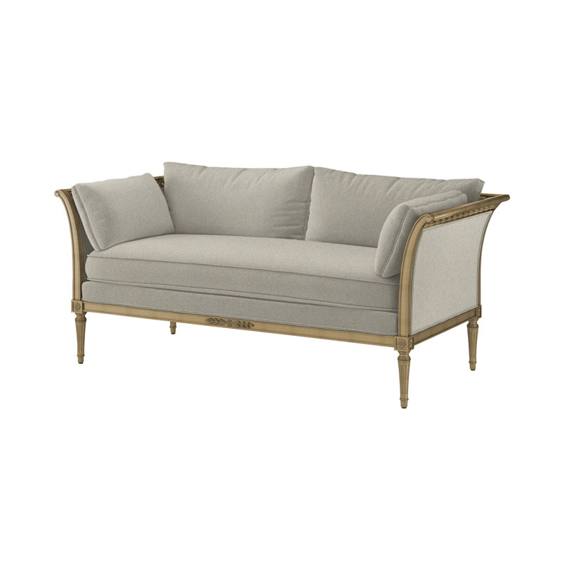 Cara Sofa, Smoke Polyester, Dune