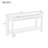 U_Style 60'' Fir Veneer Entryway Table With Honeycombpatterned Fronts,Modern Stylish Console Table With 3 Drawers And Solid Fir Legs,Suitable For Living Room,Entryway, Hallway, Study, Foyer-124922100