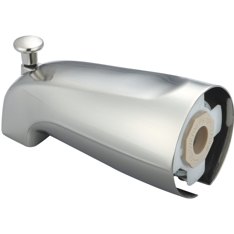 Wall Tub Spout with Diverter, PVD Brushed Nickel