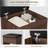 Makeup Vanity Desk with Mirror and Lights, Vanity Table with Chair, Vanity Desk with 10 Drawers and 10 Storage Shelves-843273544