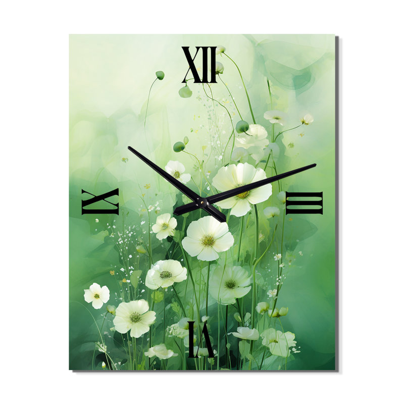 Yateley - Fleurs saisonnières très horloges murales, Très grand