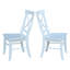 Chaise d'appoint en bois massif avec dossier croisé Dugazon Duante-20647891