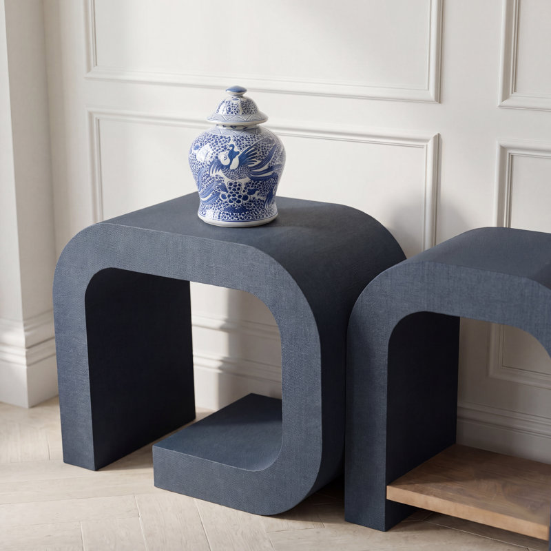 Rio Hall Console, Silk Linen, Indigo