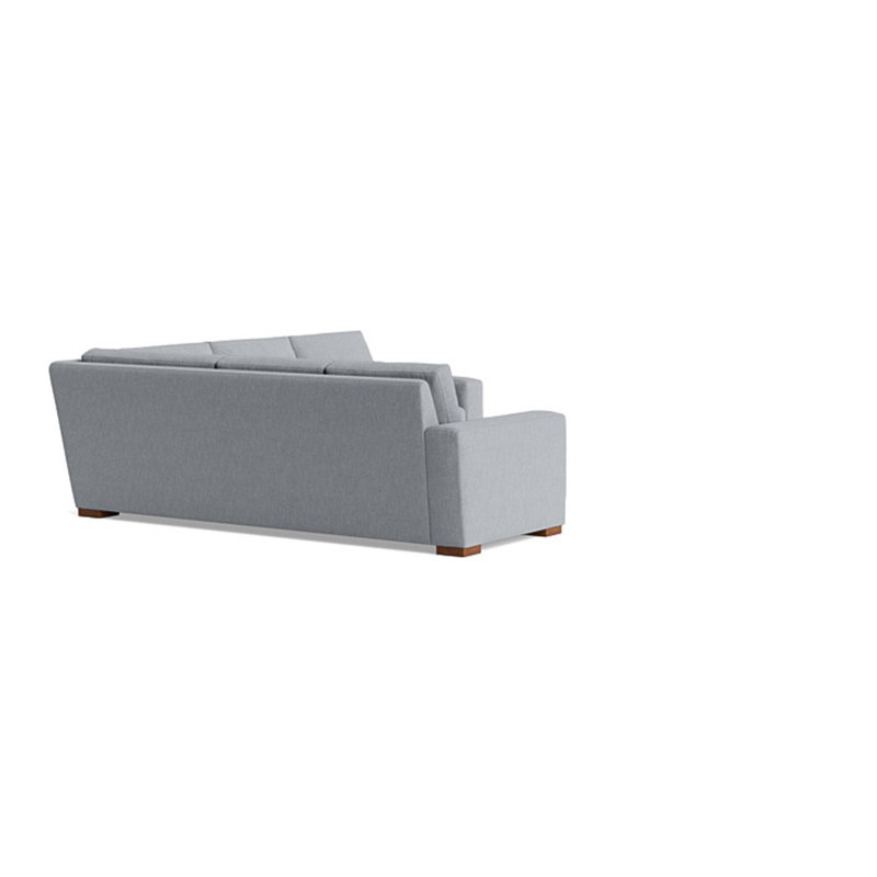 Couch Potato Sectional, Left Hand Facing, Performance Weave - Zinc
