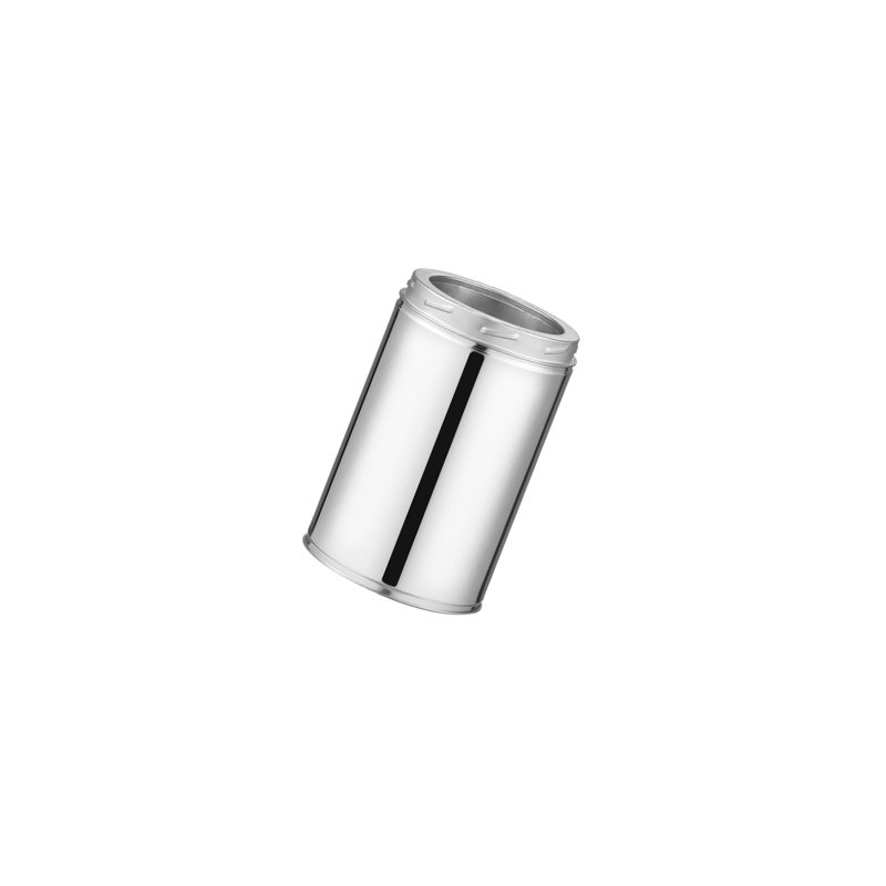 Tuyau de ventilation à double paroi en acier inoxydable, H 12,8 po x l 7,87 po x P 7,87 po