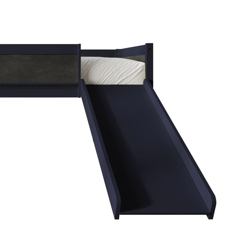 Lit mezzanine simple Airielle, Bleu marine