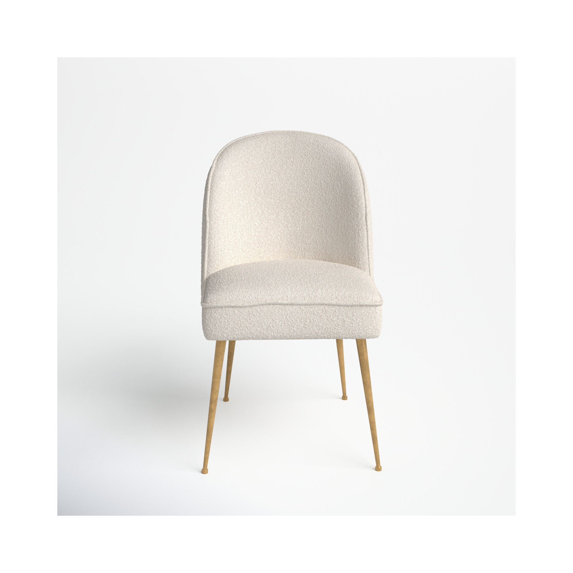 Ermine Upholstered Side Chair in Cream