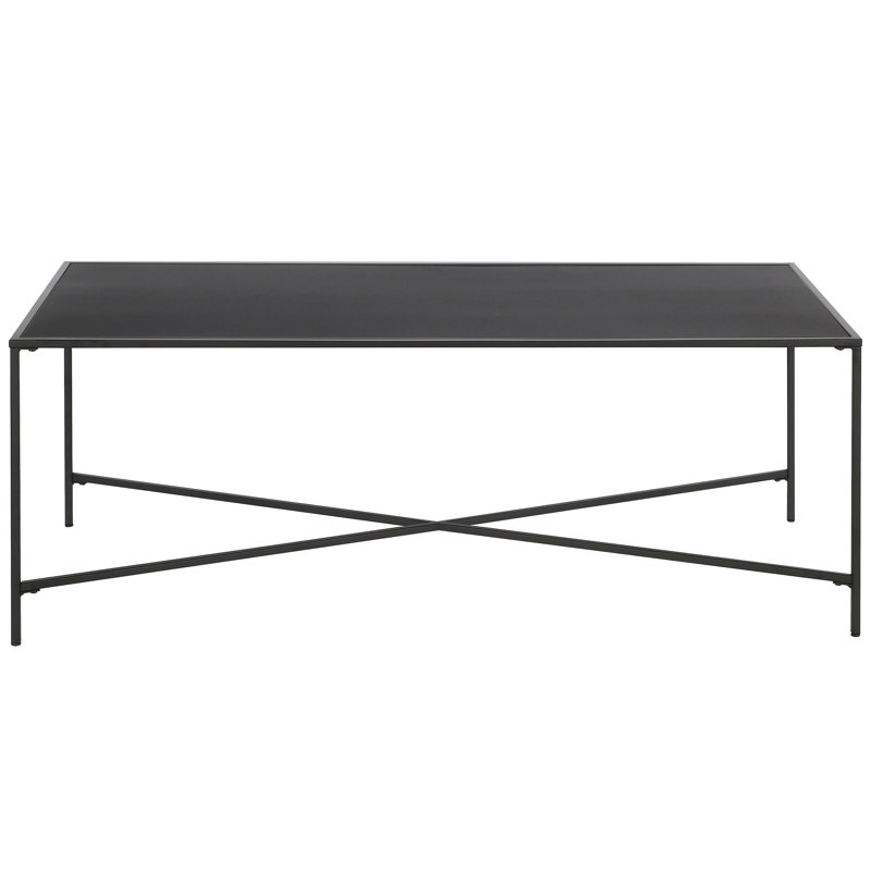Cross Legs Coffee Table, Blackened Bronze