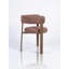Chaises de salle à manger rembourrées à 3 pieds et structure en métal aspect bois 2 pièces-115715345-123297815