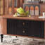 Combinaison meuble télé avec table basse de style médiéval