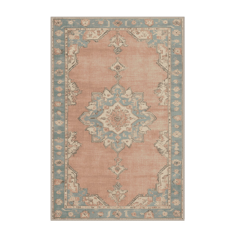 Machine Washable Afyon Beige Area Rug