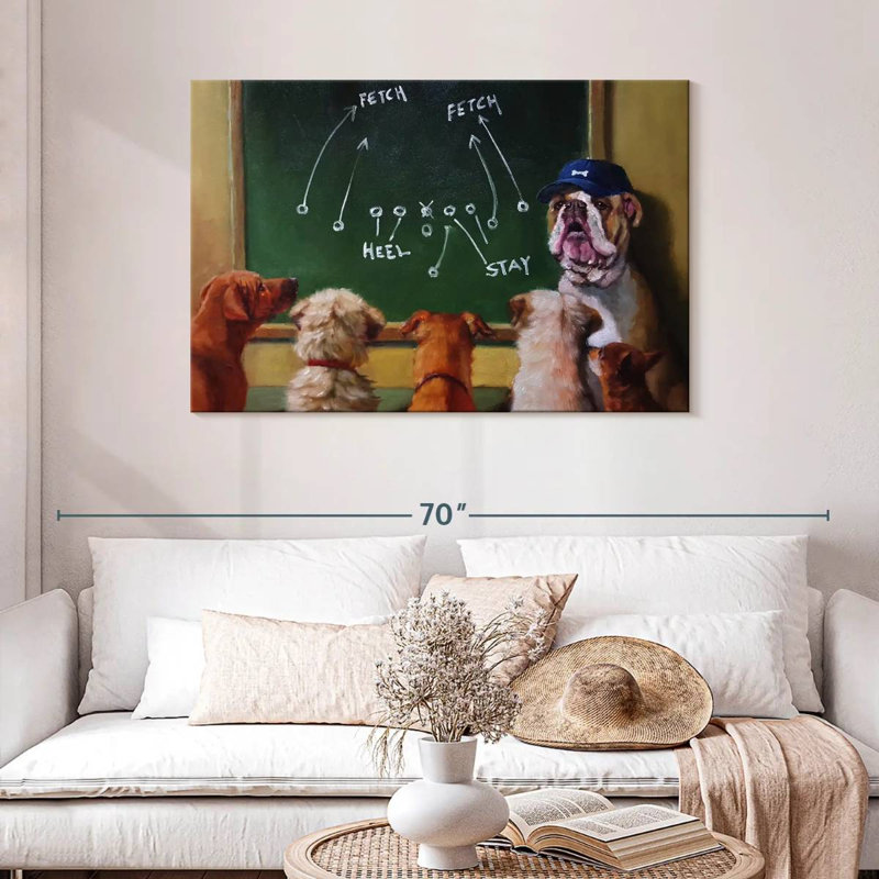 Game Plan, 30" H x 45" W