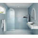 Maven 28 in. x 86.75 in. Fully Frameless Arched Fluted Single Fixed Shower Panel