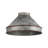 Jasper Flush Mount in Antique Black Iron with Galvanized Steel