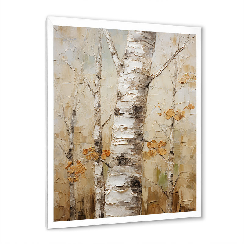 «Tree American Basswood II», art mural arbre, Cadre photo blanc, H 32 po x l 16 po x P 1 po