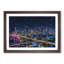 Brisbane City Skyline Australia Painting - Single Picture Frame Print on MDF-56632998-56633003