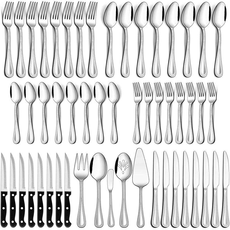 Canora Grey Bailey-Shay Stainless Steel (18/10) Flatware Set - Service for 12