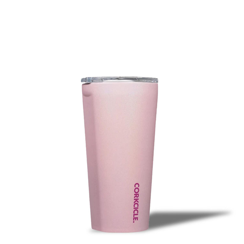 Corkcicle 16oz. Triple Wall Insulated Stainless Steel Travel Tumbler, Pink