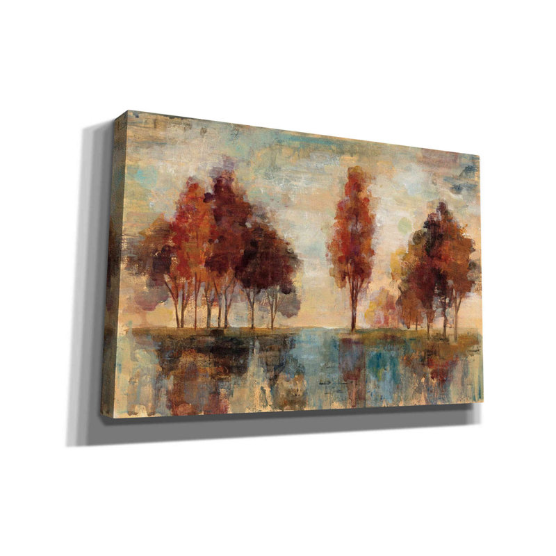 Champ et forêt par Silvia Vassileva, H 12 po x l 18 po x P 0,75 po