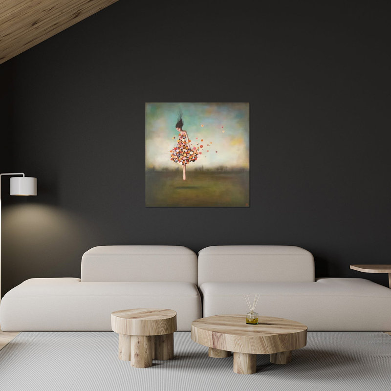 «Boundlessness in Bloom» par Duy Huynh - peinture sans cadre, H 24 po x l 24 po x P 0,25 po