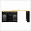 Buffet U_STYLE avec plateau extensible et casier à vin, table de bar haute avec éclairage DEL et prise électrique, chariot à vin mobile de style campagnard-1315322030