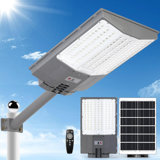 6000W Solar Street Light Outdoor With Motion Sensor & Remote - 550000LM 7000K Super Bright IP67 Waterproof Security Flood Light For Parking Lots, Driveways, Yards