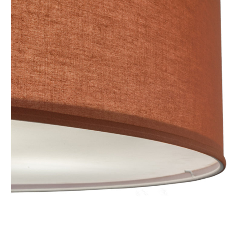 Cilindro 4 - Light Chandelier, 19" H x 37" W x 37" D, Red Dust Textrene