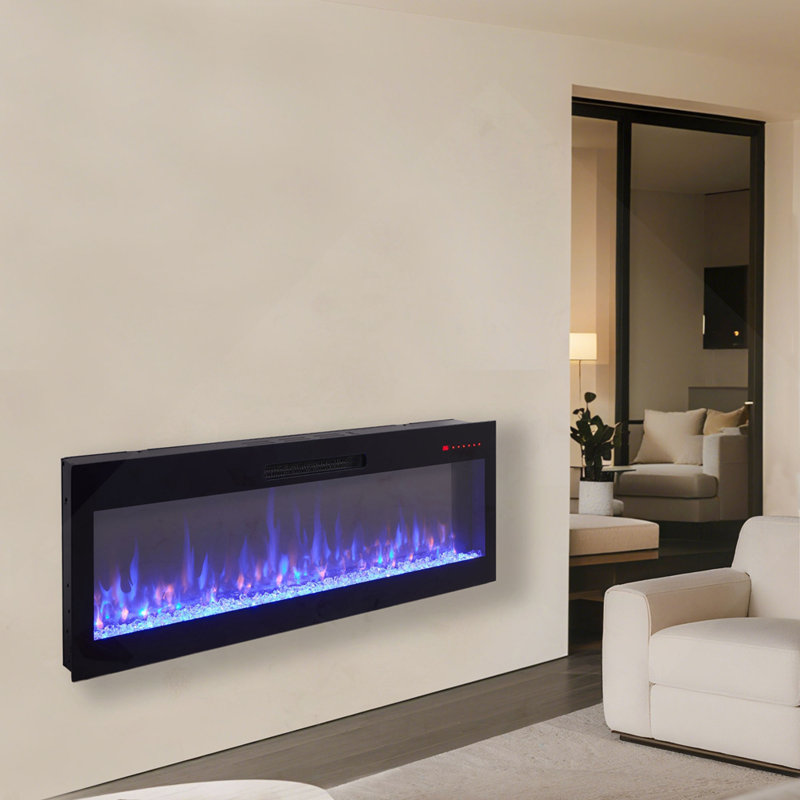 Smart 60" Wifi-Enabled Electric Fireplace Heater