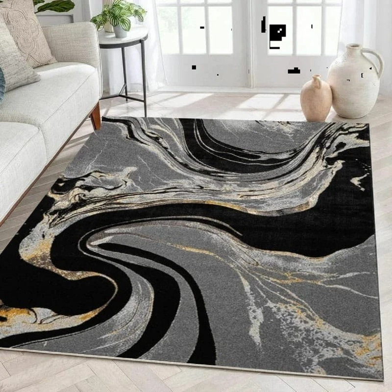 Abstract Area Rug, Runner 60 x 300 cm